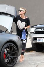 KALEY CUOCO Heading to Yoga Class in Studio City