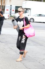 KALEY CUOCO Heading to Yoga Class in Studio City