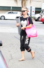 KALEY CUOCO Heading to Yoga Class in Studio City