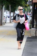 KALEY CUOCO Heading to Yoga Class in Studio City