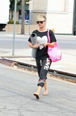 KALEY CUOCO Heading to Yoga Class in Studio City