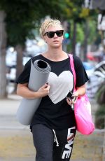 KALEY CUOCO Heading to Yoga Class in Studio City