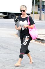 KALEY CUOCO Heading to Yoga Class in Studio City