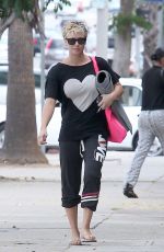 KALEY CUOCO Heading to Yoga Class in Studio City