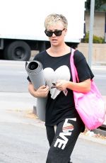 KALEY CUOCO Heading to Yoga Class in Studio City