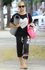 KALEY CUOCO Heading to Yoga Class in Studio City