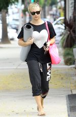 KALEY CUOCO Heading to Yoga Class in Studio City