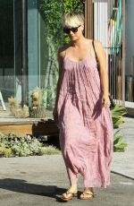 KALEY CUOCO Leaves Andy Lecompte Salon in West Hollywood