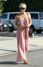 KALEY CUOCO Leaves Andy Lecompte Salon in West Hollywood