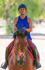 KALEY CUOCO Riding Her Horse in Simi Valley 0509
