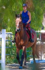 KALEY CUOCO Riding Her Horse in Simi Valley 0509