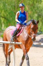 KALEY CUOCO Riding Her Horse in Simi Valley 0509