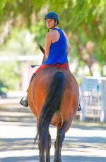 KALEY CUOCO Riding Her Horse in Simi Valley 0509
