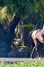 KALEY CUOCO Riding Her Horse in Simi Valley 0509
