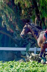 KALEY CUOCO Riding Her Horse in Simi Valley 0509