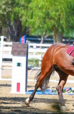 KALEY CUOCO Riding Her Horse in Simi Valley 0509