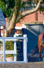 KALEY CUOCO Riding Her Horse in Simi Valley 0509