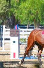 KALEY CUOCO Riding Her Horse in Simi Valley 0509