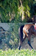 KALEY CUOCO Riding Her Horse in Simi Valley 0509