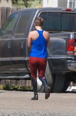 KALEY CUOCO Riding Her Horse in Simi Valley 0509
