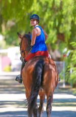 KALEY CUOCO Riding Her Horse in Simi Valley 0509
