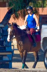 KALEY CUOCO Riding Her Horse in Simi Valley 0509