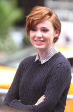 KAREN GILLAN at Good Morning America in New York