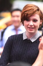KAREN GILLAN at Good Morning America in New York