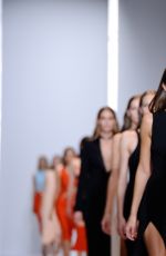 KARLIE KLOSS on the Runway of Mugler Fashion Show in Paris