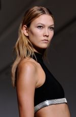 KARLIE KLOSS on the Runway of Mugler Fashion Show in Paris