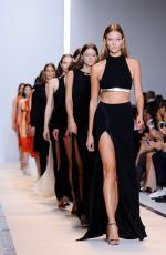 KARLIE KLOSS on the Runway of Mugler Fashion Show in Paris