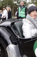KATARINA WITT at Finish of Hamburg-Berlin Classic Rally