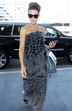KATE BECKINSALE Arrives at LAX Airport in Los Angeles