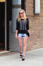 KATE BOSWORTH in Cutoffs Leaves Her Hotel in New York