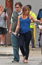 KATHARINE MCPHEE on the Set of  Scorpion in Los Angeles 0809