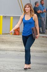 KATHARINE MCPHEE on the Set of  Scorpion in Los Angeles 0809