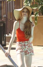 KATHERINE MCNAMARA at Photoshoot by a Pool in Los Angeles