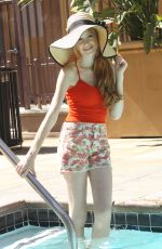 KATHERINE MCNAMARA at Photoshoot by a Pool in Los Angeles