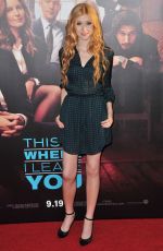 KATHERINE MCNAMARA at This Is Where I Leave You Premiere in Hollywood