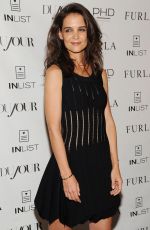 KATIE HOLMES at Dujour Magazine Fall Cover Party in New York