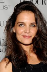 KATIE HOLMES at Dujour Magazine Fall Cover Party in New York