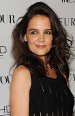 KATIE HOLMES at Dujour Magazine Fall Cover Party in New York