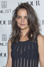 KATIE HOLMES at Dujour Magazine Fall Cover Party in New York