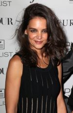 KATIE HOLMES at Dujour Magazine Fall Cover Party in New York