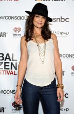 KATIE HOLMES at Global Citizen Festival VIP Lounge in New York