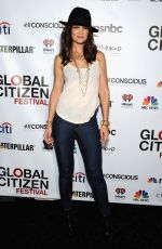 KATIE HOLMES at Global Citizen Festival VIP Lounge in New York
