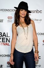 KATIE HOLMES at Global Citizen Festival VIP Lounge in New York