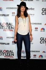 KATIE HOLMES at Global Citizen Festival VIP Lounge in New York