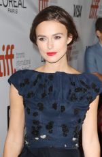 KEIRA KNIGHTLEY at Laggies Premiere in Toronto