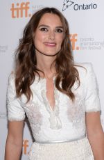 KEIRA KNIGHTLEY at The Imitation Game Premiere in Toronto